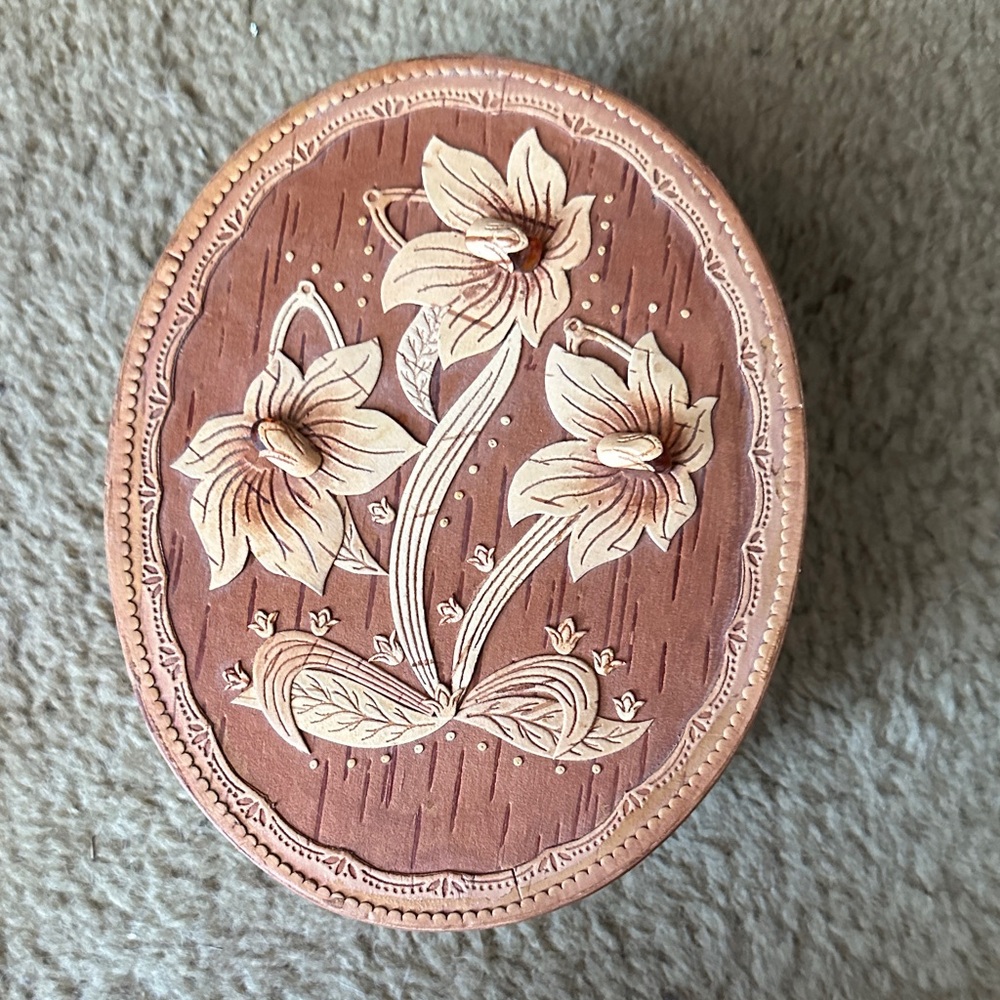 NWT Russian Birch Bark Box